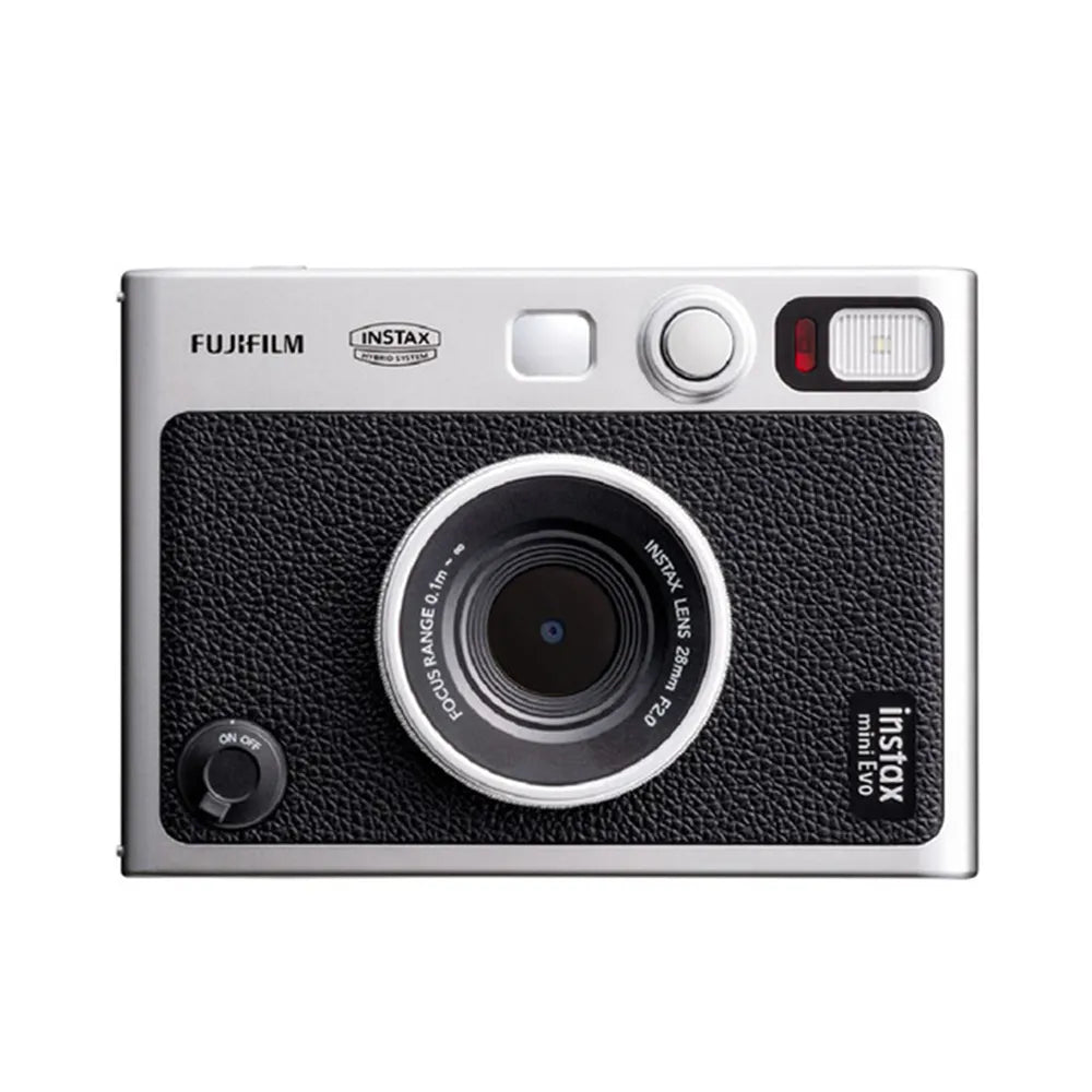 Fujifilm Instax Mini Evo Instant Camera Smartphone Photos Printer Brown Black Color+ (Optional Instax Mini White Film 20 sheets)