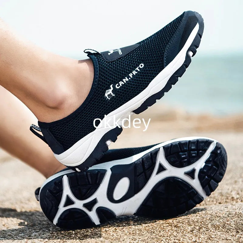 Men's Shoes 2023 Mesh  Casual Shoes Summer Outdoor Sneakers Sports and Leisure Men Non-slip Climbing Shoes Breathable Men's