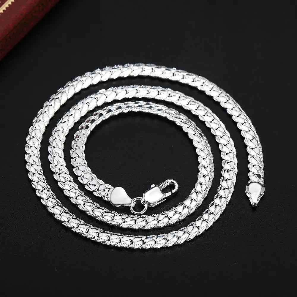 sterling Silver luxury brand design noble Necklace Chain For Woman Men Fashion Wedding Engagement Jewelry